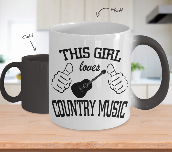 Color Changing Mug Random Theme This Girl Loves Country Music