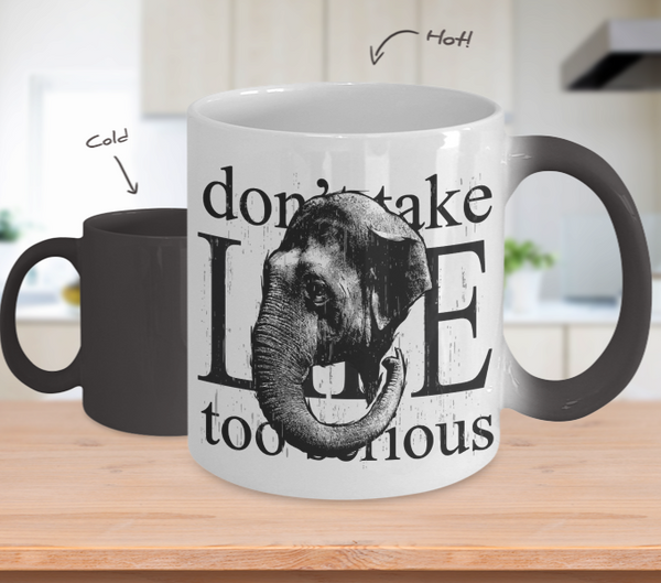 Color Changing Mug Animals Don't Take Life Too Serious