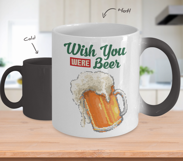 Color Changing Mug Retro 80s 90s Nostalgic Wish You Were Beer
