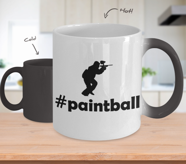 Color Changing Mug Paintball Theme #Paintball