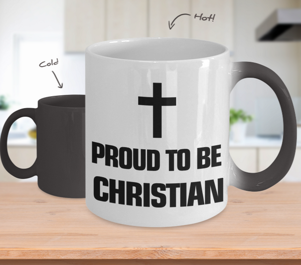 Color Changing Mug Religious Theme Addicted To Book & Coffee