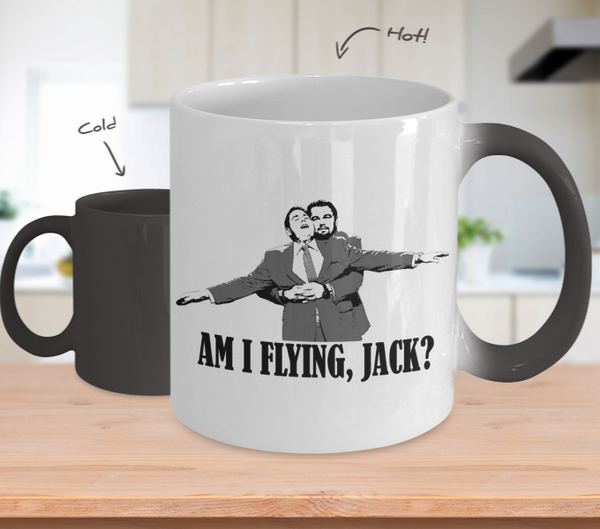 Color Changing Mug Men Theme Am I Flying, Jack?