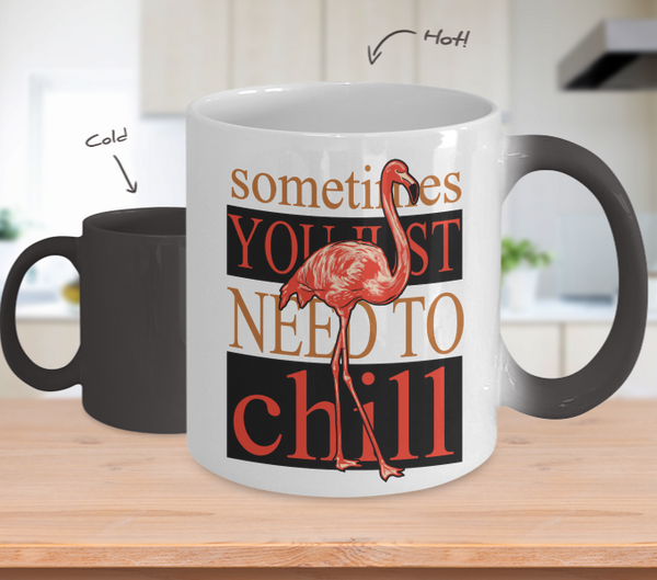 Color Changing Mug Animals Sometimes You Just Need To Chill