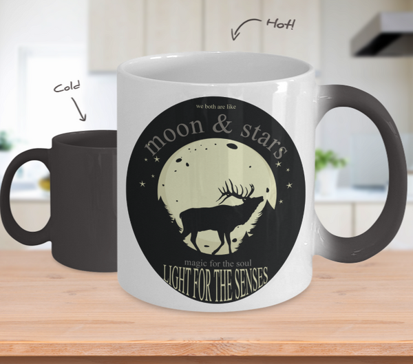 Color Changing Mug Animals Moon & Stars Light For The Senses