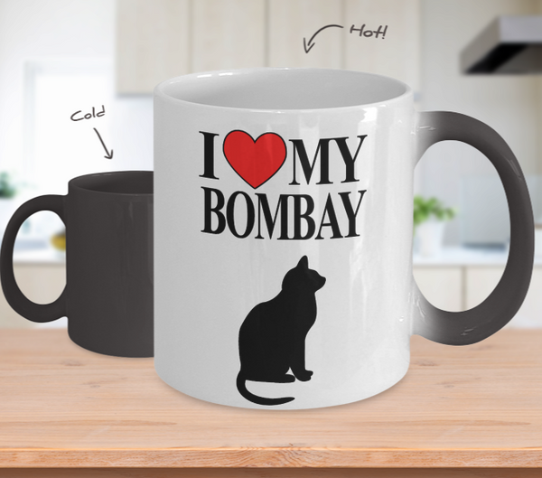 Color Changing Mug Dog Theme I Love My Bombay