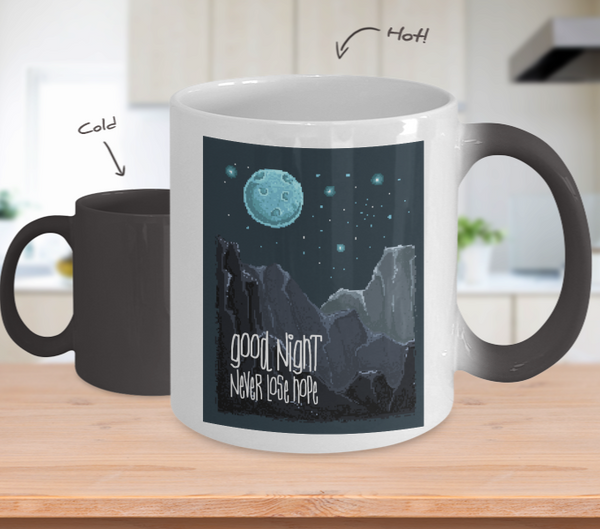 Color Changing Mug Retro 80s 90s Nostalgic Good Night