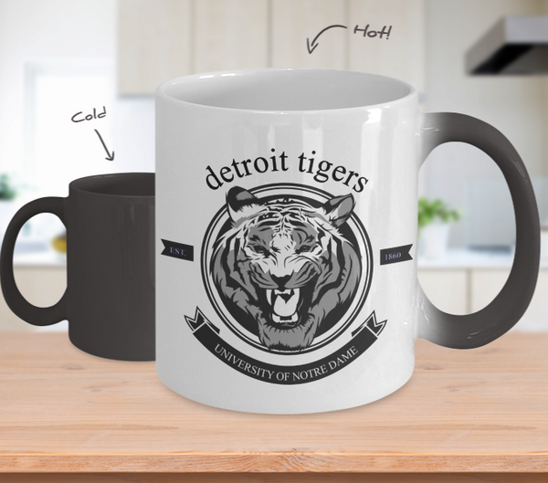 Color Changing Mug Animals University Of Notre Dame Detroit Tigers