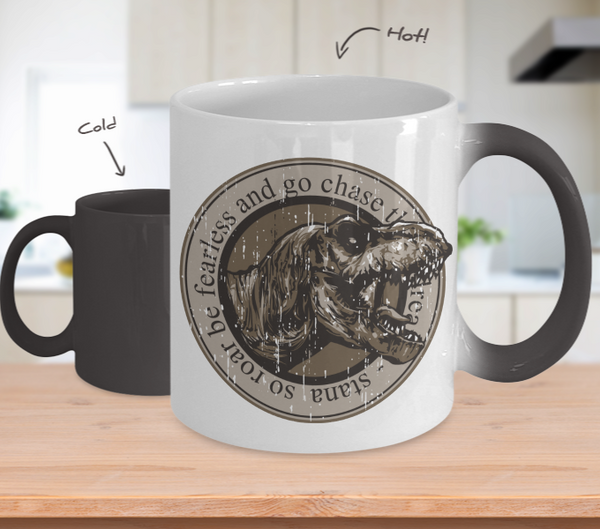 Color Changing Mug Animals Stana So Roar Be Fearless And Go Chase Those Dreams