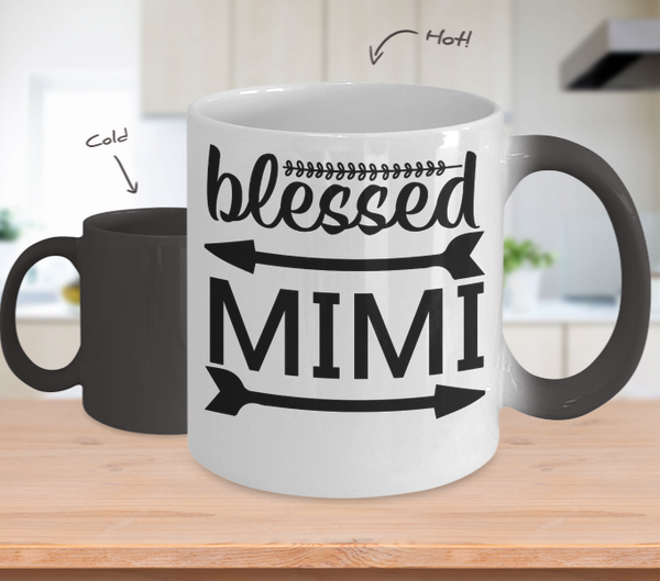 Color Changing Mug Funny Mug Inspirational Quotes Novelty Gifts Blessed MiMi