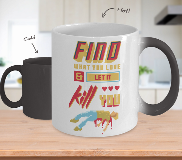 Color Changing Mug Retro 80s 90s Nostalgic Love Kill