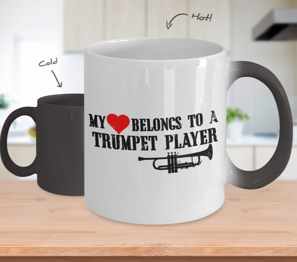 Color Changing Mug Music Theme My Love Belongs To A Trumpet Player