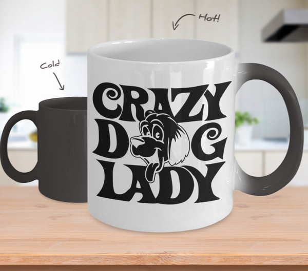 Color Changing Mug Dog Theme Crazy Dog Lady