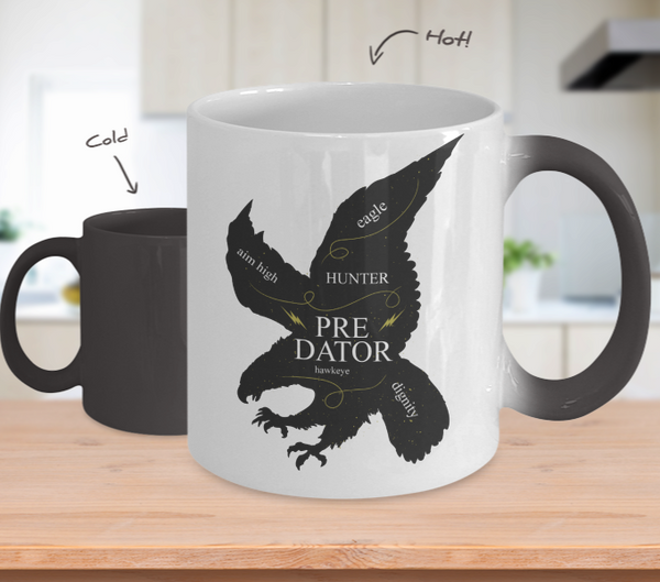 Color Changing Mug Animals Predator, Hawk Eye, Hunter, Eagle