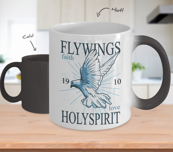 Color Changing Mug Animals Fly Wings HolySpirit