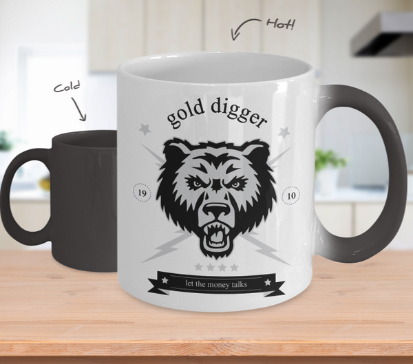 Color Changing Mug Animals Gold Digger Let The Money Talk