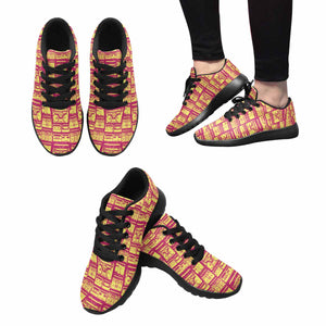 Model020 Women’s Sneaker 80s Boombox Hot Pink and Yellow - STUDIO 11 COUTURE