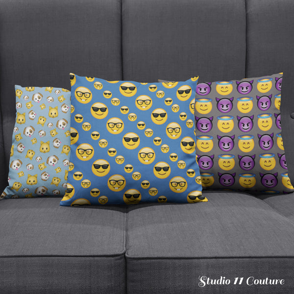 Fun Emojis Pillow Case - STUDIO 11 COUTURE