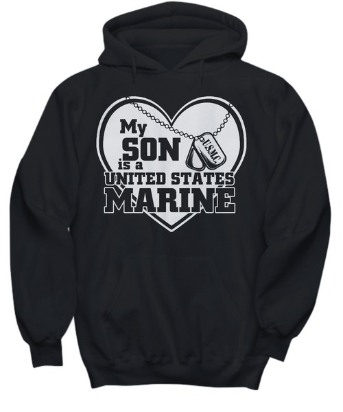 Women and Men Tee Shirt T-Shirt Hoodie Sweatshirt My Son Is A United States Marine