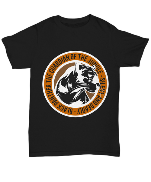 Women and Men Tee Shirt T-Shirt Hoodie Sweatshirt Guardian Of The Jungle - Silent And Deadly - Black Panther