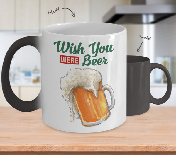 Color Changing Mug Retro 80s 90s Nostalgic Wish You Were Beer