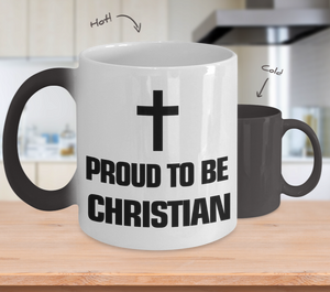 Color Changing Mug Religious Theme Addicted To Book & Coffee
