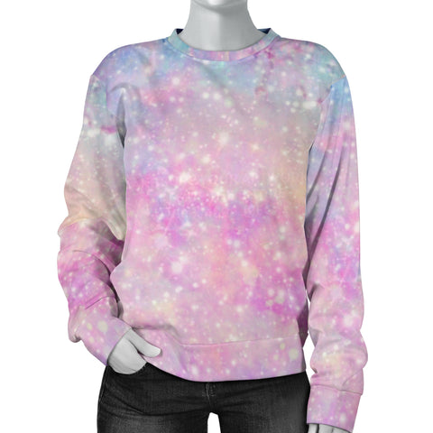 Custom Made Printed Designs Women's (U7) Sweater Galaxy