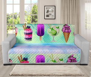 70'' Futon Sofa Protector Premium Polyster Fabric Custom Design Ice Cream 02