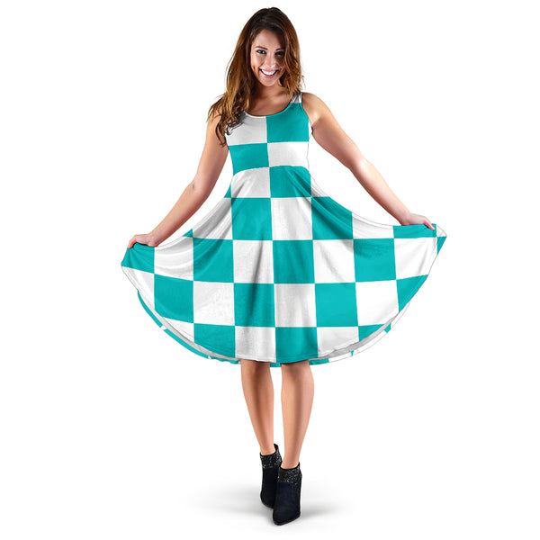 Women's Dress, No Sleeves, Custom Dress, Midi Dress, Alice In Wonderland 4-07