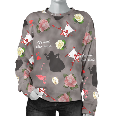 Custom Made Printed Designs Women's Sweater Alice In Wonderland 02