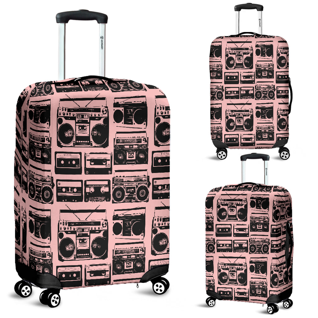 80s Boombox 5 Luggage Cover - STUDIO 11 COUTURE