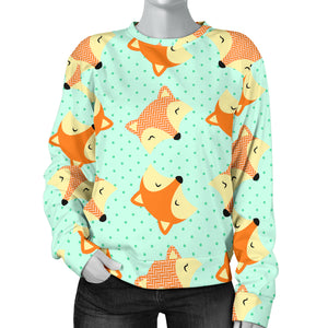 Custom Made Printed Designs Women's (K6) Sweater Fox
