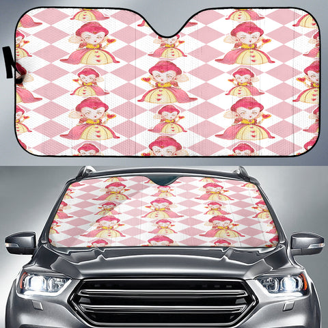 Large Queen Of Heart Alice In Wonderland Auto Sun Shades