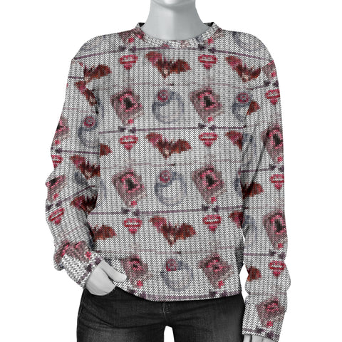 Custom Made Printed Designs Women's Vampire Theme (12) Sweater
