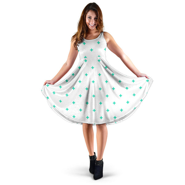 Women's Dress, No Sleeves, Custom Dress, Midi Dress, Woodland 1-13