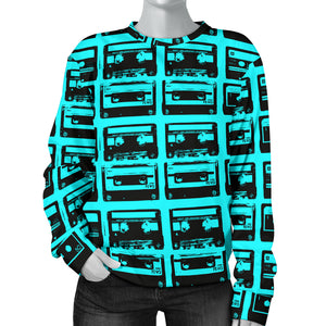 Custom Made Printed Designs Women's Sweater 80's Boombox 04