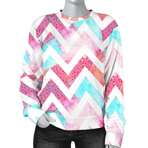 Custom Made Printed Designs Women's Sweater 80's Fashion Girl 10