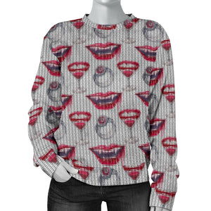 Custom Made Printed Designs Women's Vampire Theme (1) Sweater