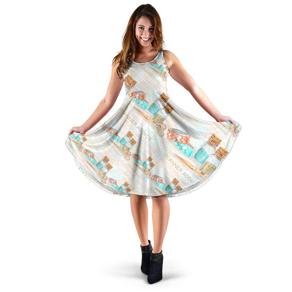 Women's Dress, No Sleeves, Custom Dress, Midi Dress, Crafter Fashion 03