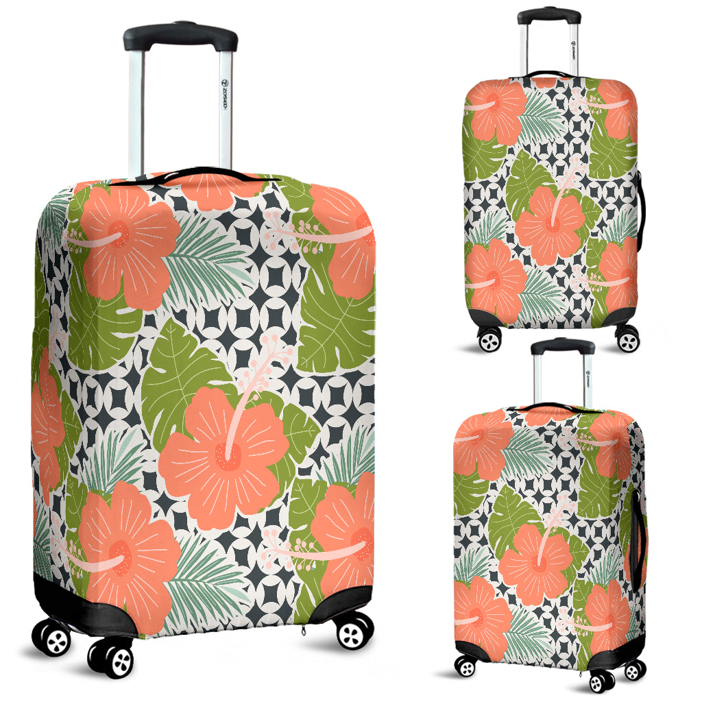 Tropical Flower Luggage Cover - STUDIO 11 COUTURE
