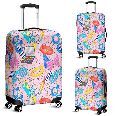 80s Fashion Girl 5 Luggage Cover - STUDIO 11 COUTURE