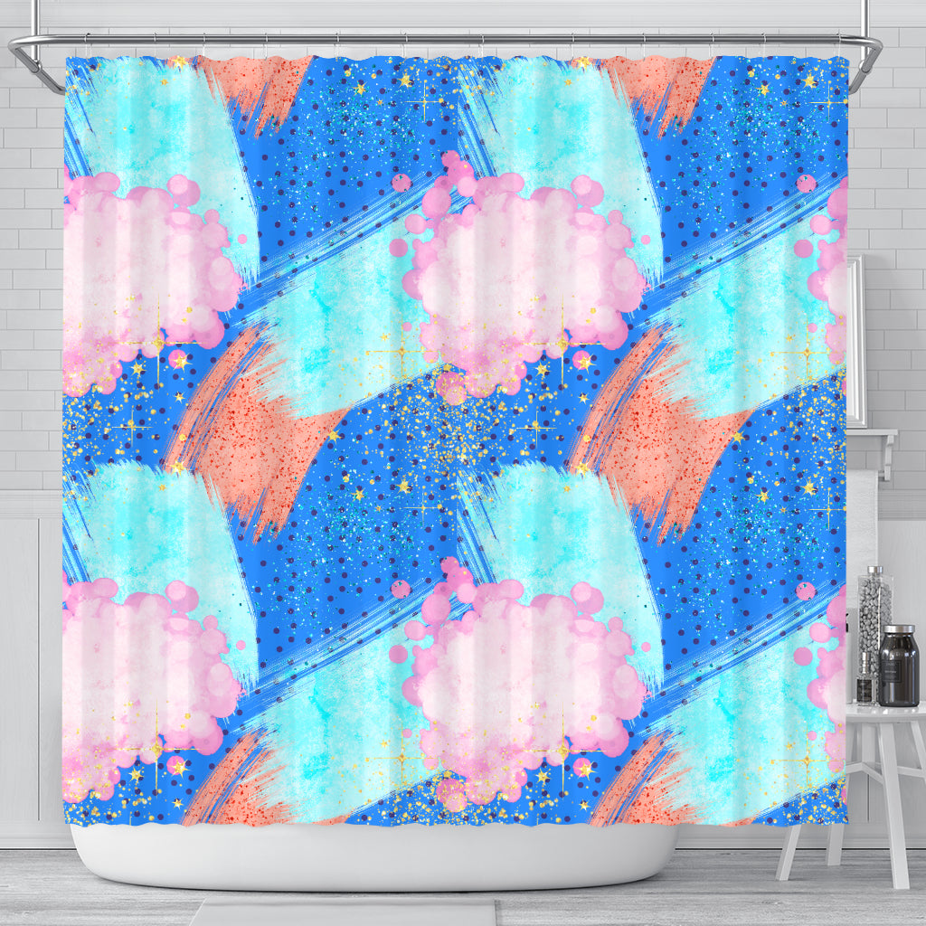 80s Fashion Girl Shower Curtain - STUDIO 11 COUTURE