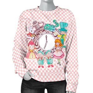 Custom Made Printed Designs Women's Sweater A1s Alice In Wonderland