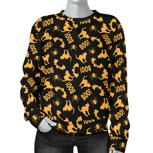 Custom Made Printed Designs Women's (T10) Sweater Halloween