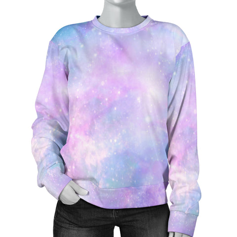Custom Made Printed Designs Women's (U11) Sweater Galaxy