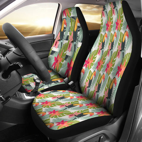 Tropical Large Tucan Bird Car Seat Covers