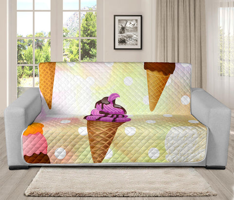 70'' Futon Sofa Protector Premium Polyster Fabric Custom Design Ice Cream 04