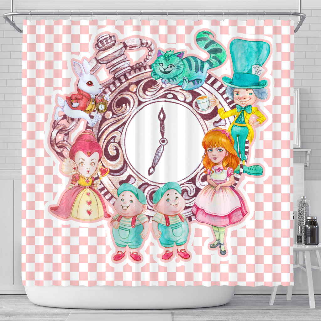 Alice And The Gang Shower Curtain - STUDIO 11 COUTURE