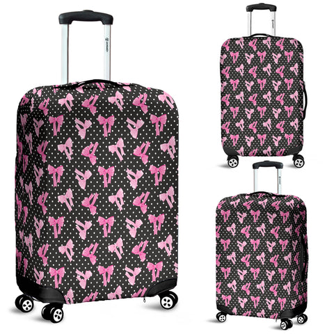 Black Bows Luggage Cover