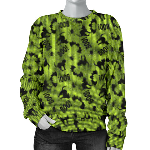 Custom Made Printed Designs Women's Trick or Treat (2) Sweater