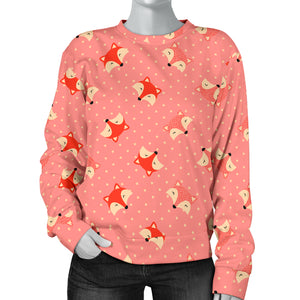 Custom Made Printed Designs Women's (L5) Sweater Fox